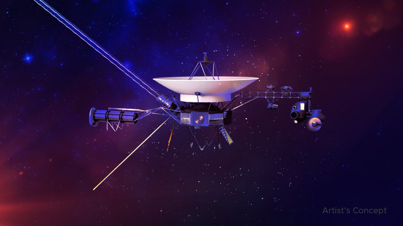How fast is NASA’s Voyager 1 moving and how long will it take to reach another star after leaving the solar system?